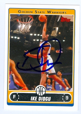 autographed basketball topps warriors golden 2006 state card