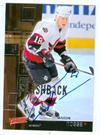 Marian Hossa Autographed Hockey Card Ottawa Senators 2003 UD Victory